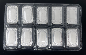 American Flag 1 Ounce 999 Silver Bar - Lot of 10