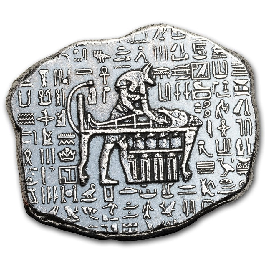 Egyptian God Anubis 1 oz Silver Relic Bar