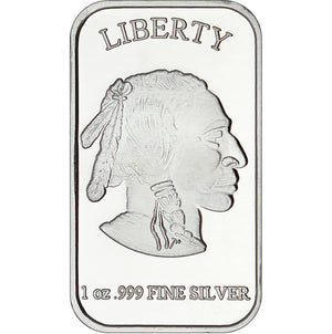 Buffalo Liberty Bar - 1 oz 999 Fine Silver