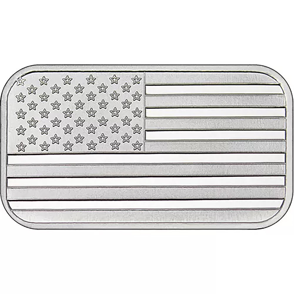 American Flag 1 Troy Ounce 999 Fine Silver Bar