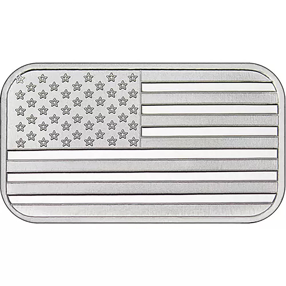 American Flag 1 Ounce 999 Silver Bar - Lot of 10