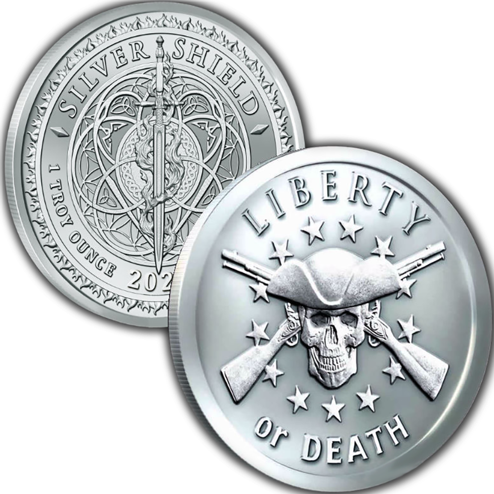 GSM Liberty or Death 1 oz BU 999 Silver Round (2021)