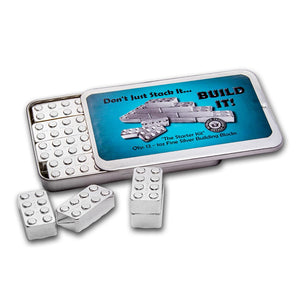 Pure Silver Building Block - 1 oz 999 Fine Silver - 2x4