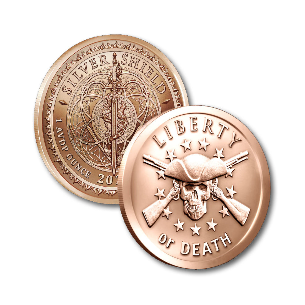 2021 Liberty or Death 1 oz 999 Copper Round