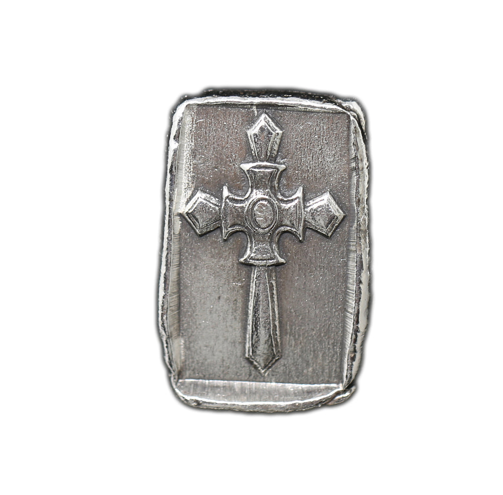 Silver Knights Templar Cross - 1 oz 999 Hand Poured