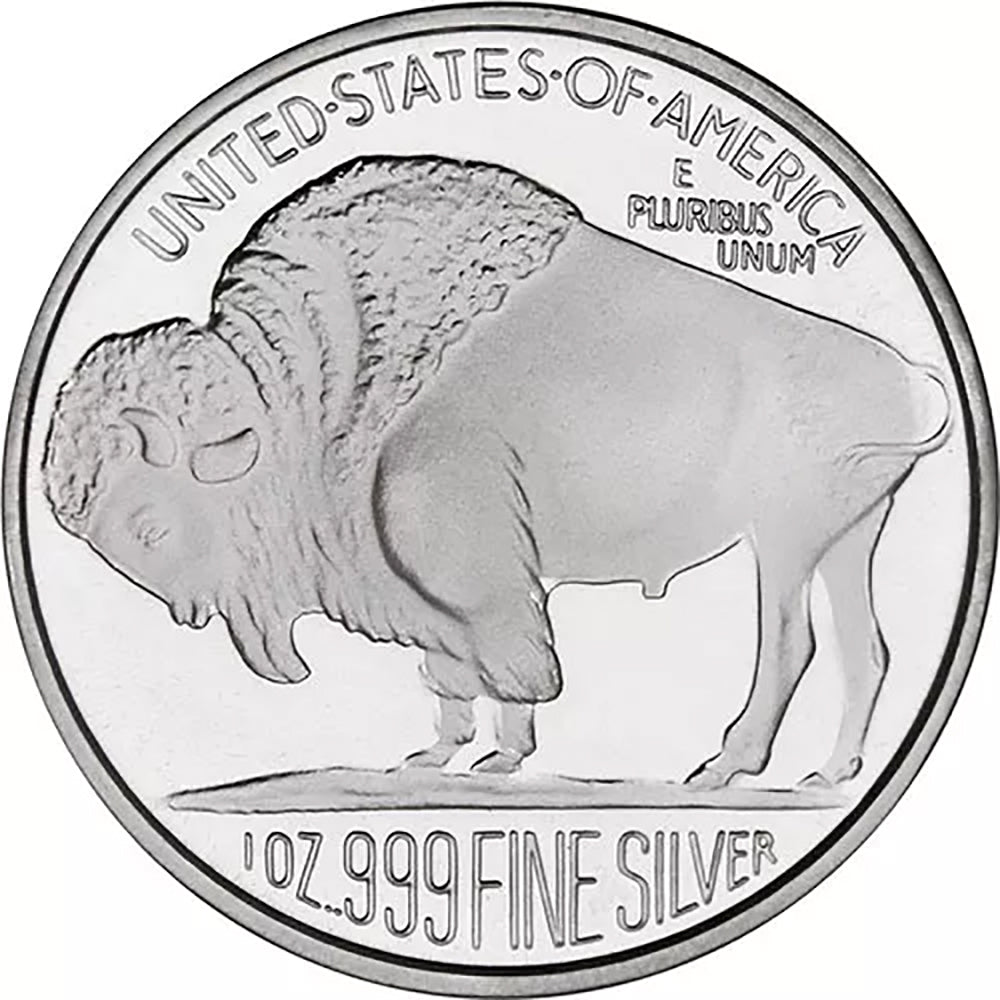 Buffalo Liberty Round - 999 Fine Silver 1 oz - SilverTowne Mint